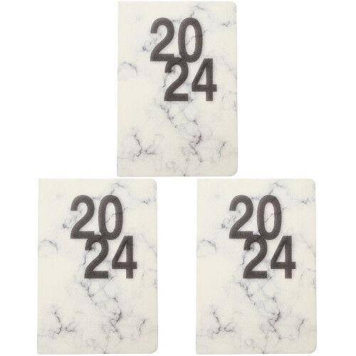 3Pcs Office Schedule Notepad 2024 Assorted Color Daily Plan Notebook 2