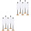 10Pièces Mini Mannequin ABS Colorés Support Robe Vêtements 3