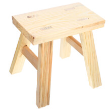 2Pcs Small Wooden Step Stool for Toddlers Khaki Kids Sitting Stool