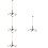 4pcs Model Chandelier Lamp Post Abs Branches 7