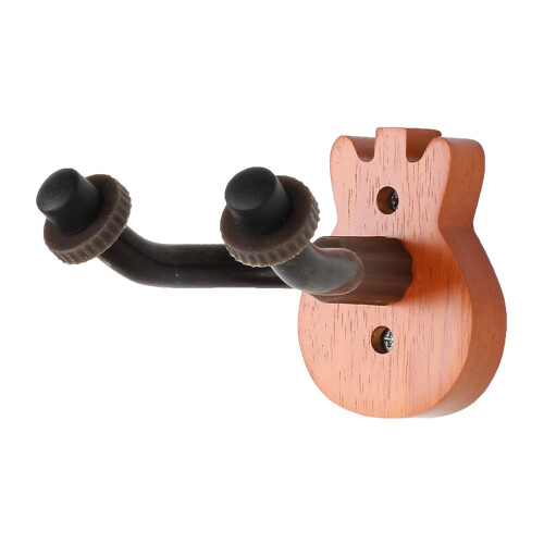 3Pcs Erhu Ukulele Guitar Wall Mount Rack Light Brown Durable Storage