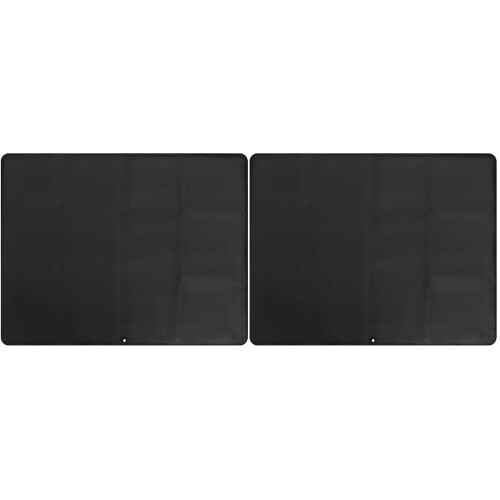 2Pcs Waterproof Under Sink Mats Black Rubber Kitchen Cabinet Liners 2