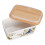 2 Pcs Ceramic Butter Box Container For Fridge Rustic Dish With Lid 8
