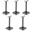 5Pièces Support Casque Bureau Noir Élégant 3