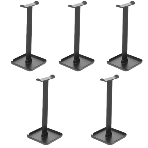 5Pièces Support Casque Bureau Noir Élégant 2