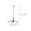 4pcs Model Chandelier Lamp Post Abs Branches 9