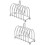 2Pcs Reusable Stainless Steel Toast Rack Silver Bread Storage Holder 9