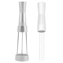 2Pcs Silver Reusable Coffee Stirrer for Smooth Espresso Brewing