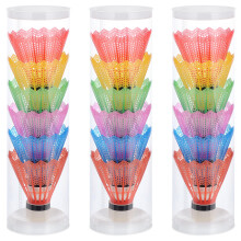 54Pcs Durable Plastic Badminton Shuttlecocks for Training and Home Use