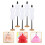 10Pièces Mini Mannequin ABS Colorés Support Robe Vêtements 8