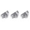 3Pcs Adjustable Silver Shower Head Holder Suction Mount for Bathroom 4
