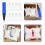 4Sets Portable Air Pillows Pe+po Packaging Air Bags Assorted 9