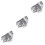 3Pcs Adjustable Silver Shower Head Holder Suction Mount for Bathroom 5