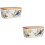 2 Pcs Ceramic Butter Box Container For Fridge Rustic Dish With Lid 5