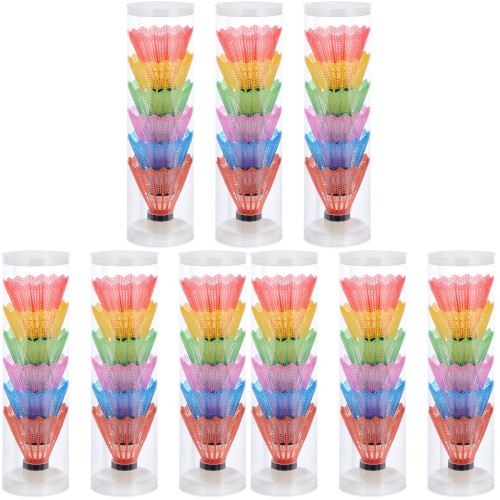 54Pcs Durable Plastic Badminton Shuttlecocks for Training and Home Use 1