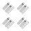 4Pcs Metal Wire Clips Silver Small Spring Clamps for Cable Management 10