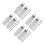 4Pcs Metal Wire Clips Silver Small Spring Clamps for Cable Management 7
