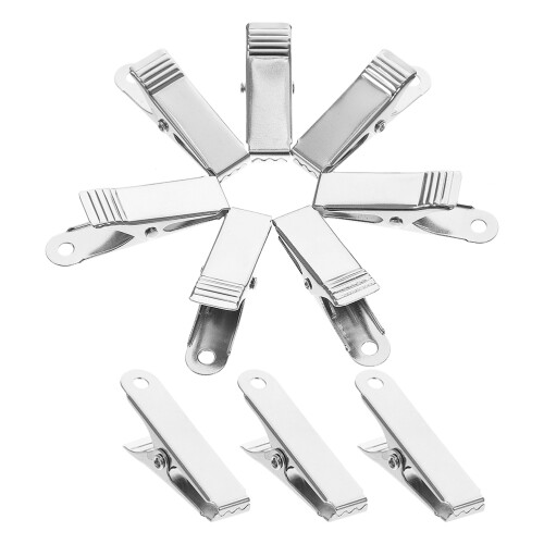 4Pcs Metal Wire Clips Silver Small Spring Clamps for Cable Management 1