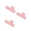 3Pcs Pink Ceramic Angle Clay Cutter Stainless Steel DIY Pottery Tool 10