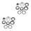 14Pcs Multi-Color Alloy Steering Fork Bearings Motorcycle Reliable Kit 9
