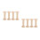 2 Pieces Wooden Spool Empty Thread Spools Sewing Storage Organizer 4