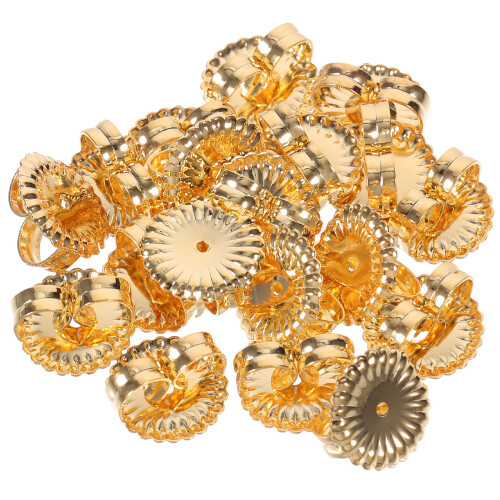80Pcs Sturdy Golden Earring Stoppers Locking Backs for Heavy Earrings