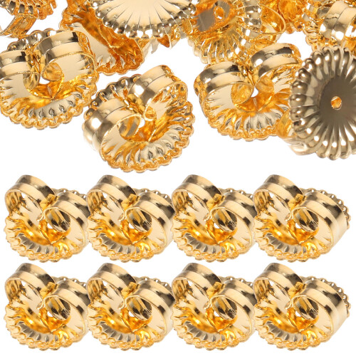 80Pcs Sturdy Golden Earring Stoppers Locking Backs for Heavy Earrings 1