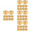 80Pcs Sturdy Golden Earring Stoppers Locking Backs for Heavy Earrings 8