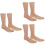 6Pcs Light Brown Plastic Foot Mannequin for Socks Shoe Display Holder 8