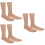 6Pcs Light Brown Plastic Foot Mannequin for Socks Shoe Display Holder 9