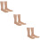 6Pcs Light Brown Plastic Foot Mannequin for Socks Shoe Display Holder 11
