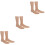 6Pcs Light Brown Plastic Foot Mannequin for Socks Shoe Display Holder 7
