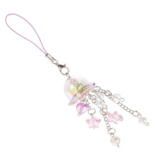 2Pcs Violet Glass Portable Bag Ornament Classic Hanging Keys Accessory
