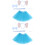 2Sets Blaue Kopfband Und Für Damen 7