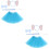 2Sets Blaue Kopfband Und Für Damen 8