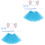 2Sets Blaue Kopfband Und Für Damen 5