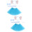 2Sets Blaue Kopfband Und Für Damen 9