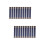 200Pcs Dark Blue Metal Internal Hinges Flex Frames for Handbag Sewing 7