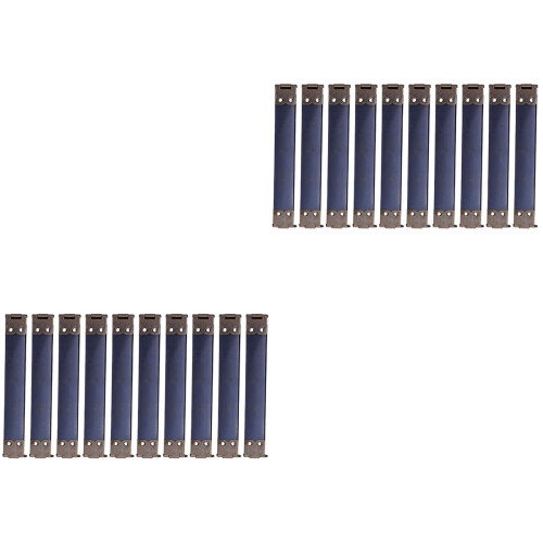 200Pcs Dark Blue Metal Internal Hinges Flex Frames for Handbag Sewing 2