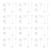 1200Pcs White Silicone Earring Retainers DIY Jewelry Making Plugs