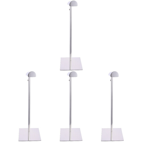 4Pcs Adjustable Silver Handbag Storage Rack with Non-Slip Eva Base 2