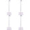 4Pcs Adjustable Silver Handbag Storage Rack with Non-Slip Eva Base 6