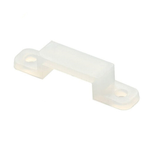 100Pcs Ultra Thin White Strip Light Fixing Clips for Waterproof Use