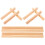 16 Pcs Wooden Domino Trays Multi-Function Bases 3