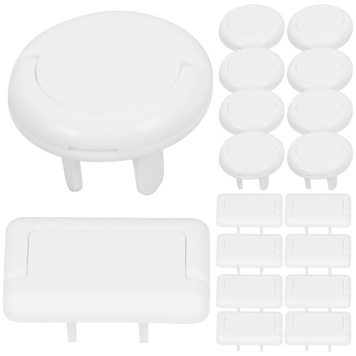 150Pcs White Plastic Socket Covers Baby Proof Outlet Protectors Set