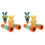 2Sets Orange Portable Kids Binocular Telescope Durable Educational Toy 2