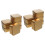 20Pcs Small Golden Tin Containers with Lids Decorative Storage Boxes 6