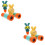 2Sets Orange Portable Kids Binocular Telescope Durable Educational Toy 6