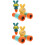 2Sets Orange Portable Kids Binocular Telescope Durable Educational Toy 5