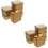 20Pcs Small Golden Tin Containers with Lids Decorative Storage Boxes 8